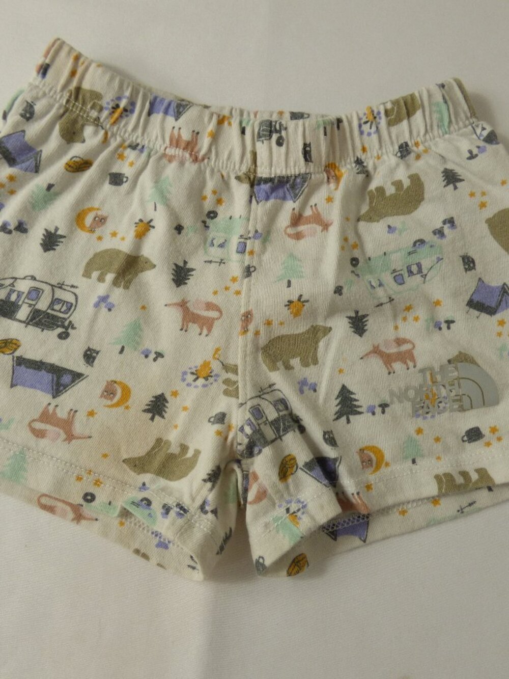 The North Face Camping Print Baby Cotton Short, Size 6-12 Months